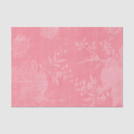 Helder roze op roze bloemmotief tissuepapier