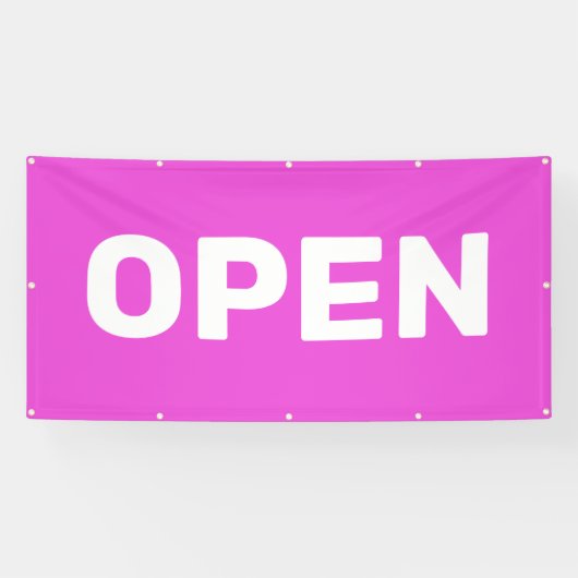 Helder Roze OPEN Banner (Horizontaal)