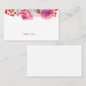 Helder Roze Oranje Bloem Naam Plat Plaatskaart Plaatskaartje (Voorkant / Achterkant)