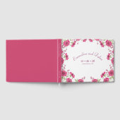Helder Roze Roos Bruiloft Gastenboek (Volledig)