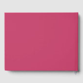 Helder Roze Roos Bruiloft Gastenboek (Achterkant)