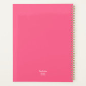 Helder Roze Roos Tuin 2024 Dag Planner (Achterkant)