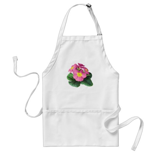 Helder Roze Sleutelbloemen Standaard Schort (Voorkant)
