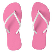 Helder roze teenslippers (Voetbed)