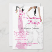 Helder  Roze Vrijgezellenfeest Kaart (Voorkant)