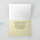 Helder Roze Waterlelie Bloem Denk aan Jou Kaart (Binnen)