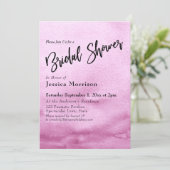 Helder Roze Waterverf Ombre Vrijgezellenfeest Kaart (Staand voorkant)