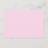 Helder roze Wildbloemen QR Code Bruiloft Details Informatiekaartje (Achterkant)