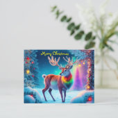 Helder Rudolph hert Vrolijk Kerstfeest vakantie sc Briefkaart (Staand voorkant)