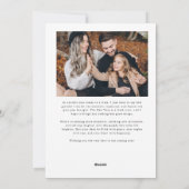 Helder samen schijnen Foto Wit Feestdagenkaart (Achterkant)