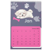 Helder & Schattig Puppy Kunst Kalender (Jan 2027)