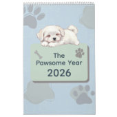 Helder & Schattig Puppy Kunst Kalender (Hoes)