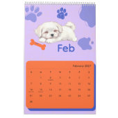 Helder & Schattig Puppy Kunst Kalender (Feb 2027)