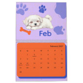 Helder & Schattig Puppy Kunst Kalender (Feb 2027)