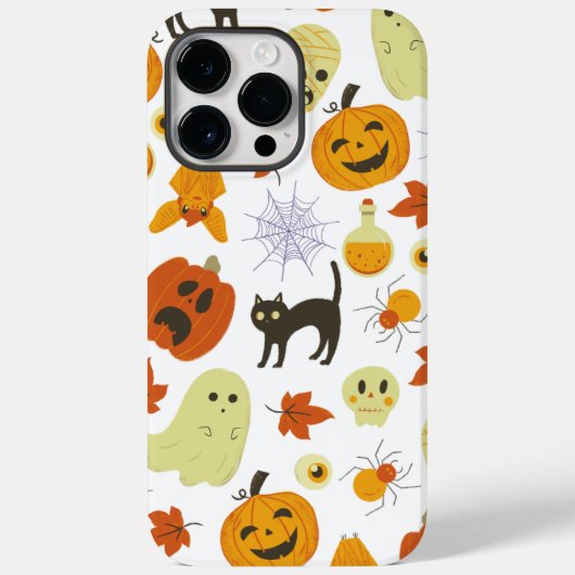 Helder Schattige herfst Sinaasappel Halloween Patt Case-Mate iPhone Case (Achterkant)
