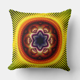 Helder schitterend psychedelisch ornament kussen