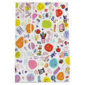 Helder schoolthema medium cadeauzakje (Achterkant)