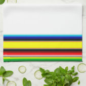 Helder serape gestreepte keukendoek theedoek (Gevouwen)