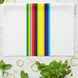 Helder serape gestreepte keukendoek theedoek