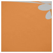 Helder Sinaasappel Custom Monogram Bloemen Stof (Swatch)