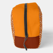 Helder Sinaasappel Donkerbruin Wit Mideeuwse Patro Toilettasje (Rechts)