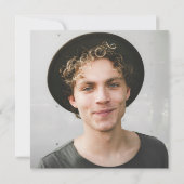 Helder Sinaasappel Eenvoudig Kleurrijk Afstudeerde Kaart (Achterkant)