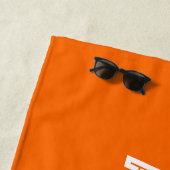 Helder sinaasappel- gepersonaliseerd strandlaken (In situ)