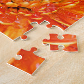 Helder Sinaasappel Gerbera Daisy Macro Fotografie Legpuzzel (Zijkant)