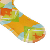 Helder Sinaasappel Levendige Groene Ster Kitsch Ec Snijplank (Hoek)