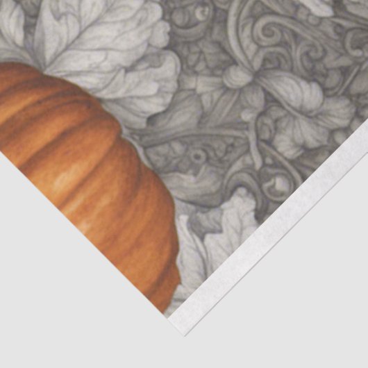 Helder Sinaasappel pompoen Halloween Decoupage Tissuepapier (Detail)