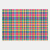 Helder Sinaasappel, Roze, Blauw, Geel & Groen Plai Inpakpapier Vel (Voorkant 3)