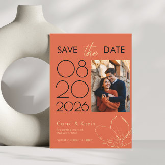 Helder sinaasappel Verona zonsondergang Foto bruil Save The Date