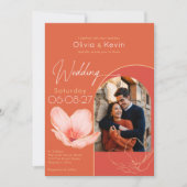 Helder sinaasappel Verona zonsondergang gebogen Fo Kaart (Voorkant)