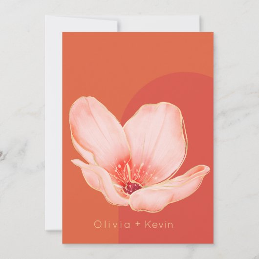 Helder sinaasappel Verona zonsondergang gebogen Fo Kaart (Achterkant)