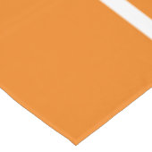 Helder Sinaasappel Wit Brede Zomer Racing Stripes Tafelkleed (Gekanteld)