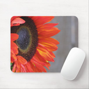 Helder Sinaasappel Zonnebloem Mousepad Muismat