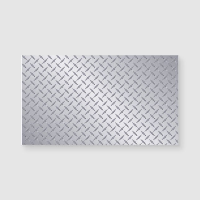 Helder stalen diamantplaat-look (Voorkant)