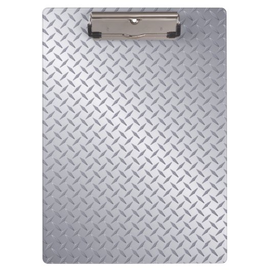 Helder stalen diamantplaat-look klembord (Voorkant)