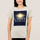 Helder Ster Licht Krijger Vrouwen Tri-Blend Shirt (Voorkant)