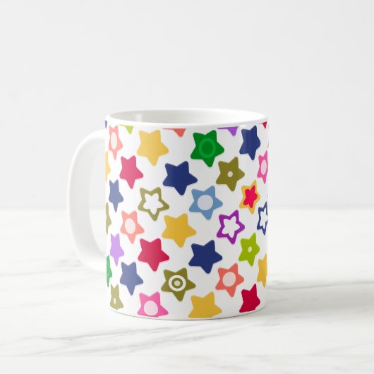 Helder sterren koffiemok (Voorkant links)