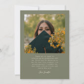 Helder Sterren Multi Foto Salie Groen Grad Aankondiging (Achterkant)