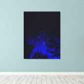 Helder sterrenbeeld Orion met Betelgeuse Canvas Afdruk (Insitu (Houten vloer))