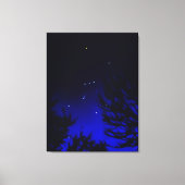 Helder sterrenbeeld Orion met Betelgeuse Canvas Afdruk (Voorkant)