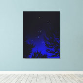 Helder sterrenbeeld Orion met Betelgeuse Canvas Afdruk (Insitu (Houten vloer))