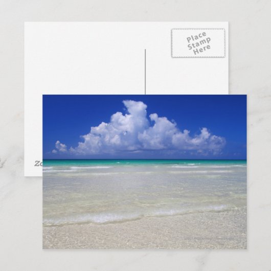 Helder strand briefkaart (Voorkant / Achterkant)