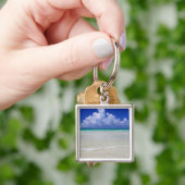 Helder strand sleutelhanger (Hand)