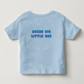 Helder Tekst Kunst met Droombig Kleine Eén Kinder Shirts (Achterkant)