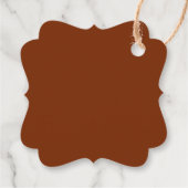 Helder Terracotta Boho Bloemige Dank Je Bedankjes Labels (Achterkant)