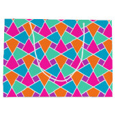 Helder traditioneel islamitisch patroon Grote cade Large Cadeautasje (Achterkant)