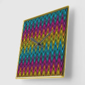 Helder trendy de mode kleurrijk ontwerp 8 van het vierkante klok (Hoek)